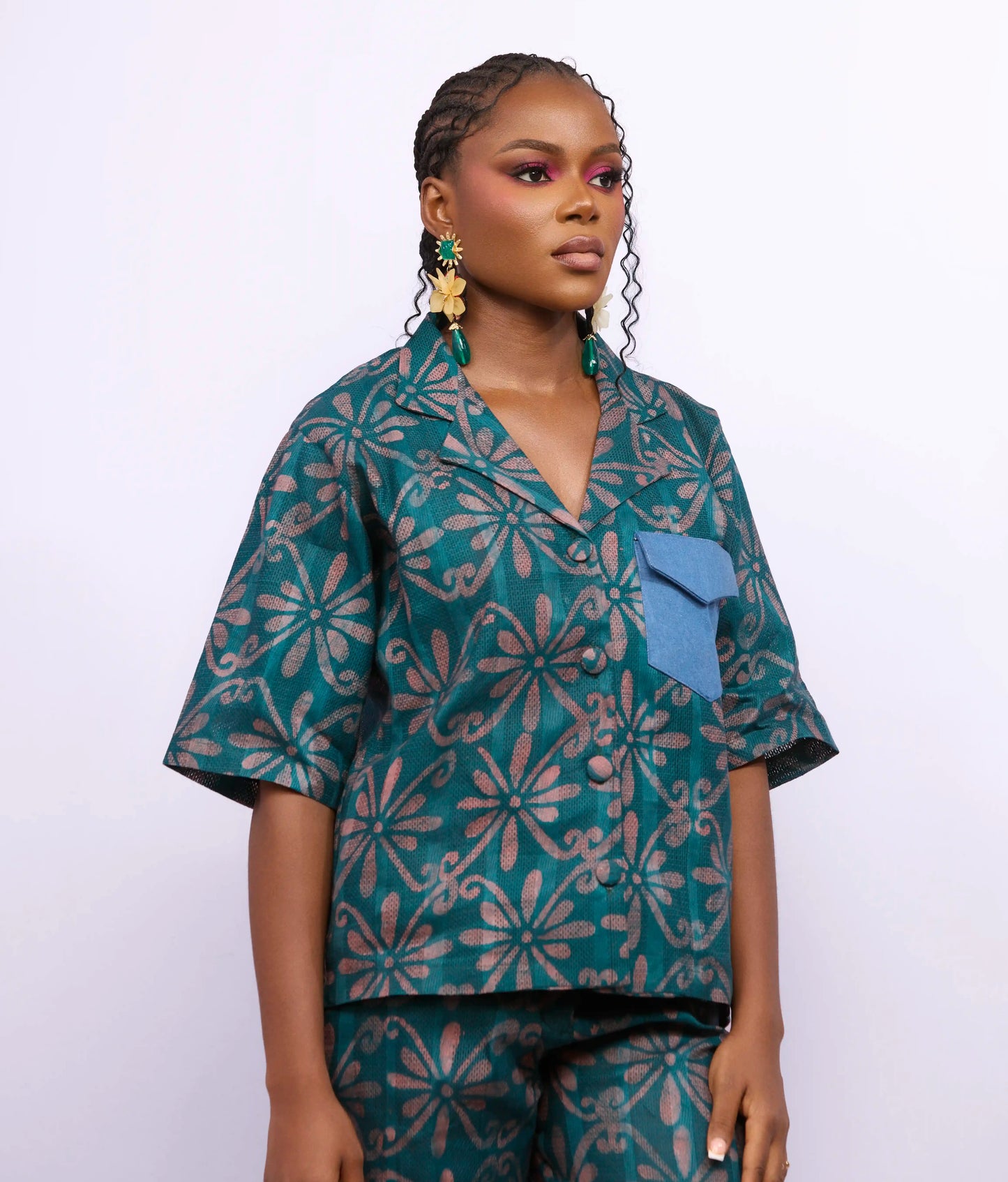 Ola Pant Set (Hand-Dyed) - Green