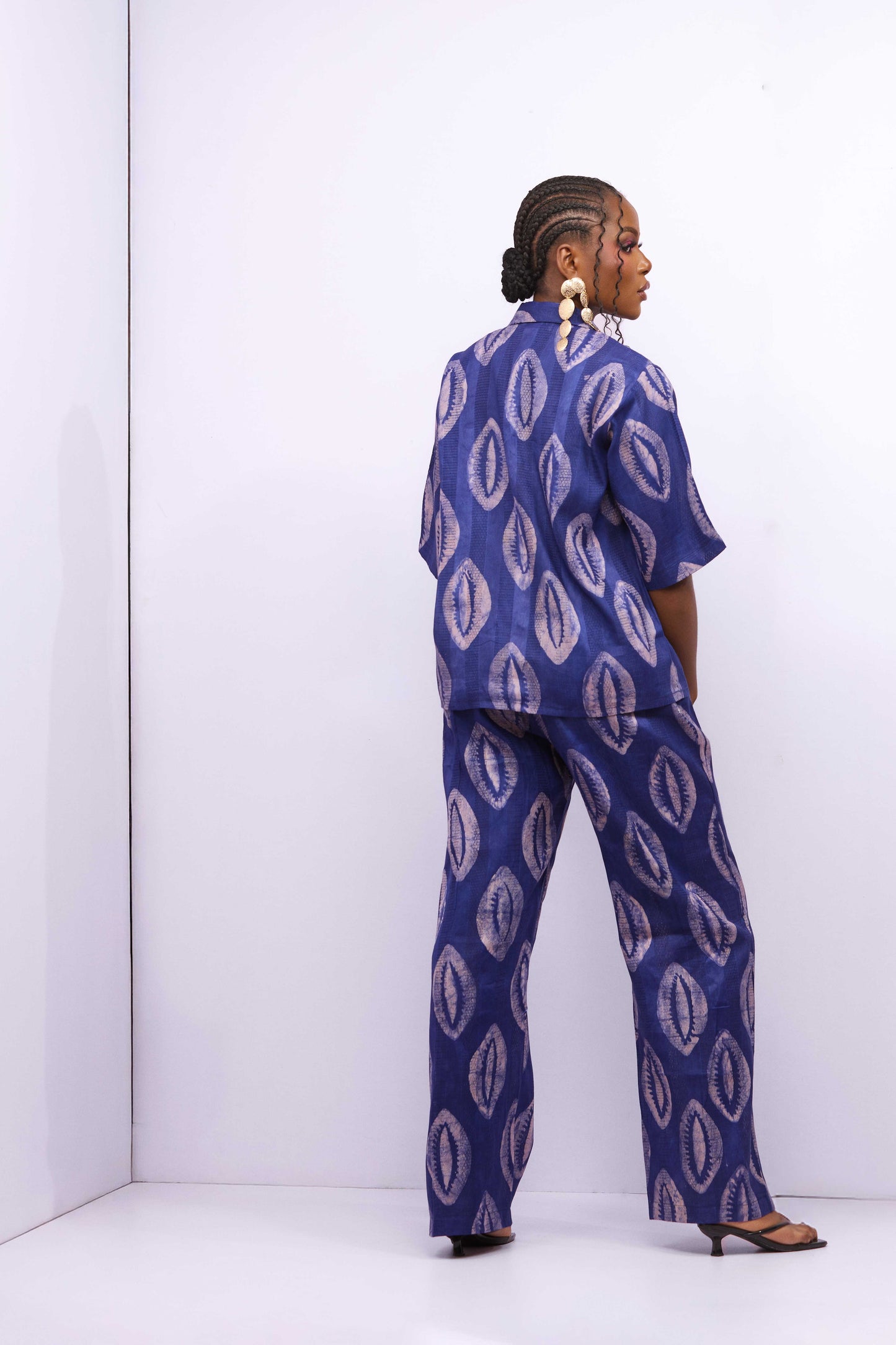 Ola Pant Set (Hand-Dyed) - Blue