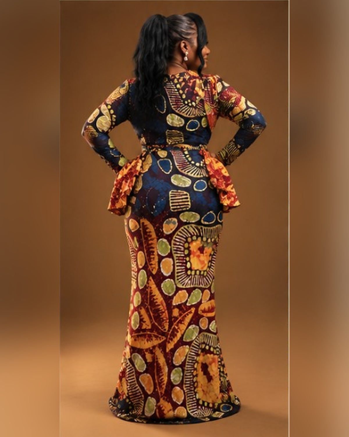 Lara African Print Maxi Dress