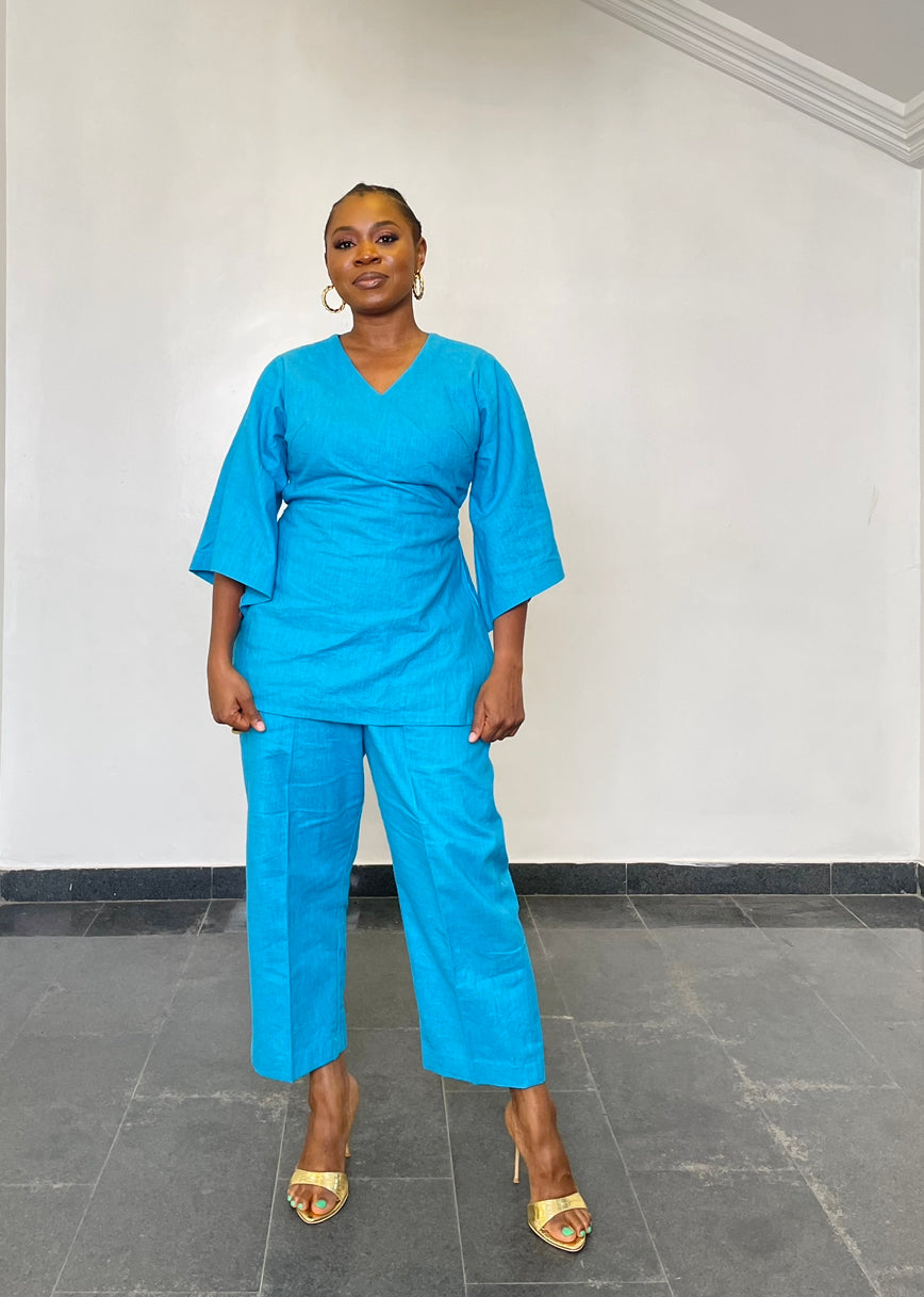 Tae Kimono wrap & culotte set