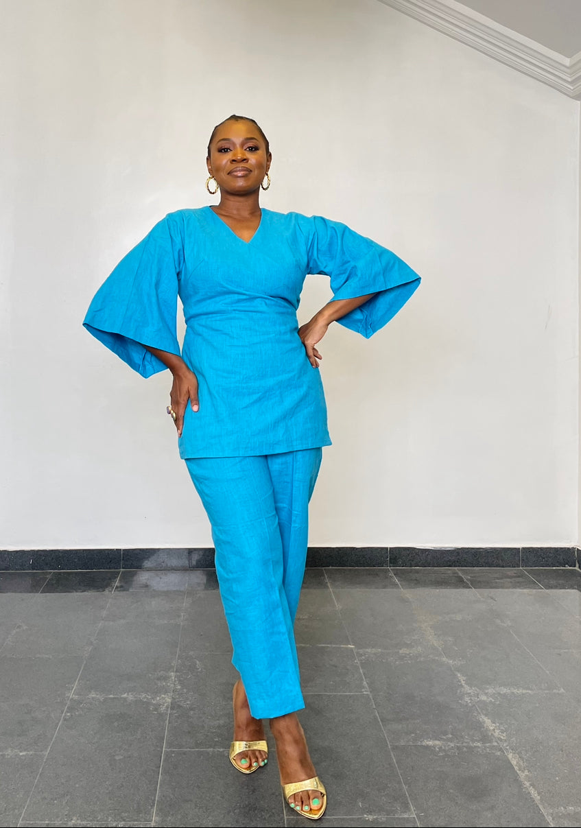 Tae Kimono wrap & culotte set