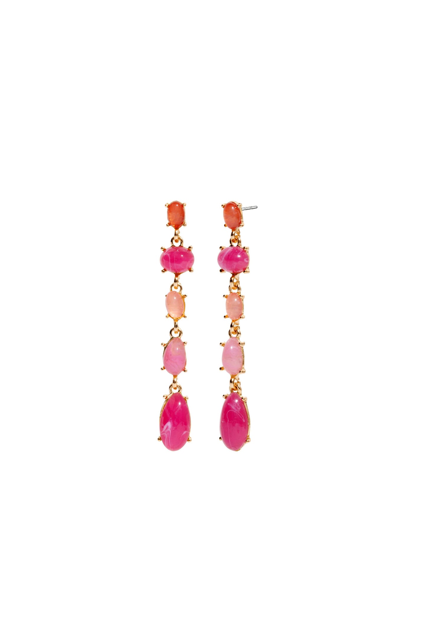 Pink Drop Earrings