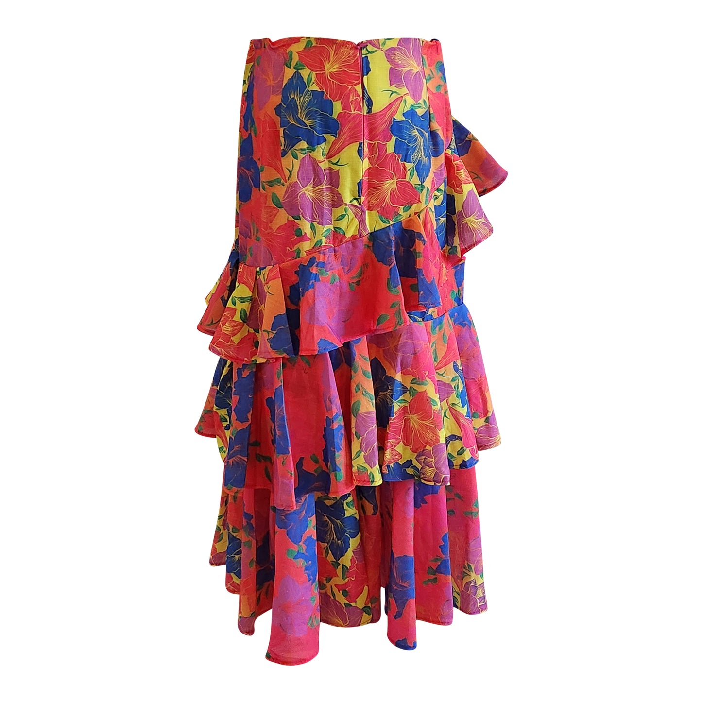 Flowers on a Sunset skirt