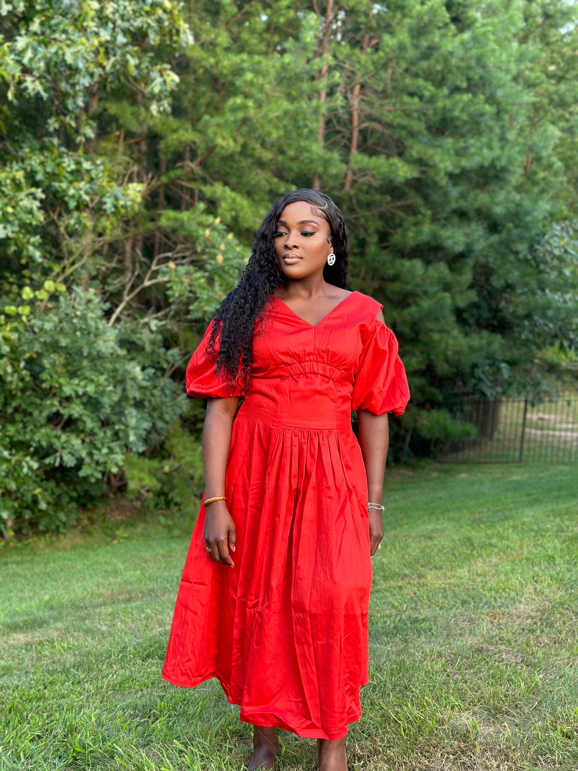 Aria Midi Dress – LAFAPS FASHION