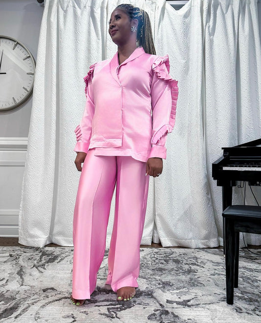 Pink Marissa Double Breasted Suit