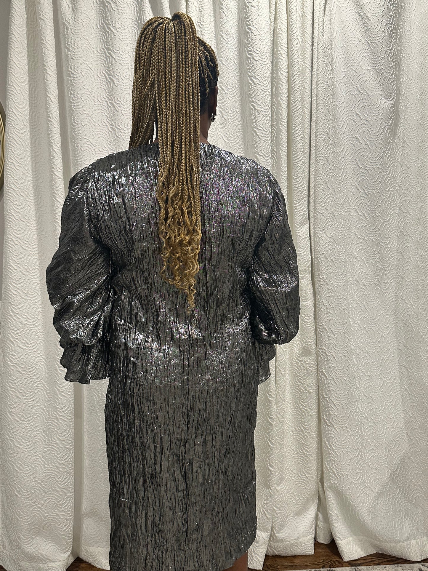 Metallic Shift Dress