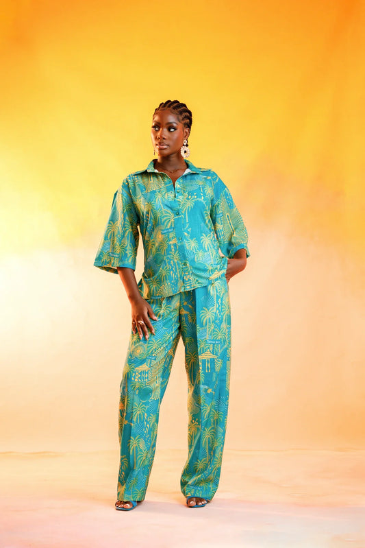 Tarkwa Bay Linen Pant Set