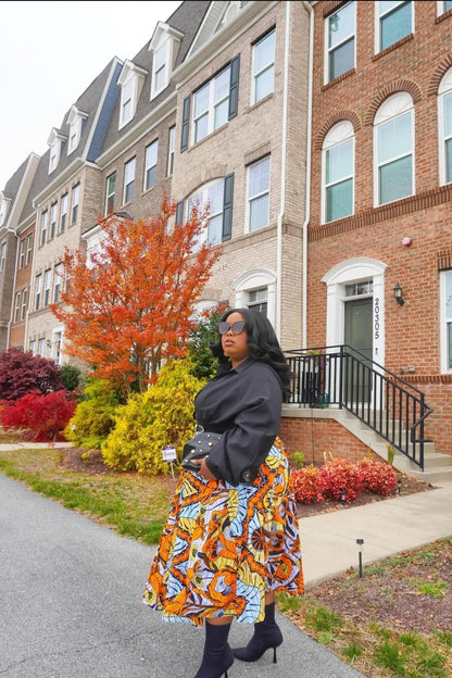 Ayo - African Print Halter Midi Dress