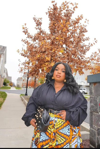 Ayo - African Print Halter Midi Dress