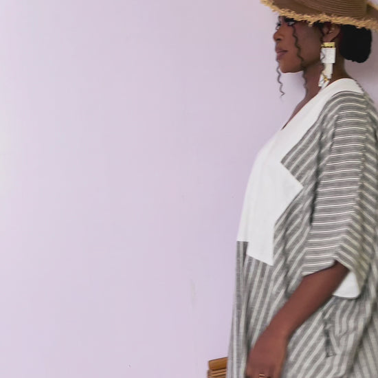 African print maxi boubou dress