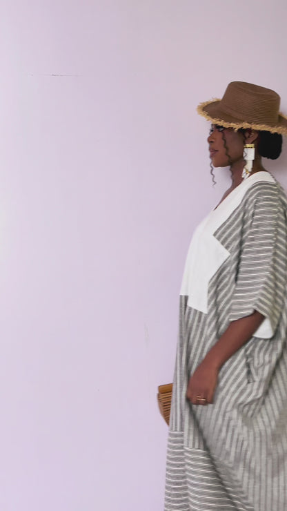 African print maxi boubou dress